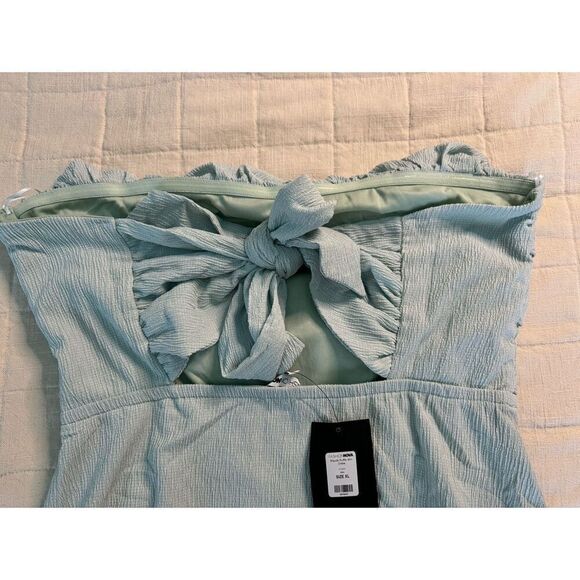 FashionNova Ruffle Mint Mini Dress XL - Picture 4 of 6